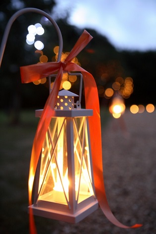 lampion met lint