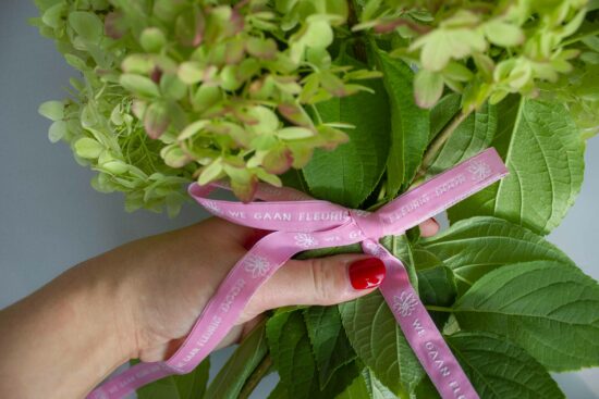 Ruban pour un bouquet de fleurs