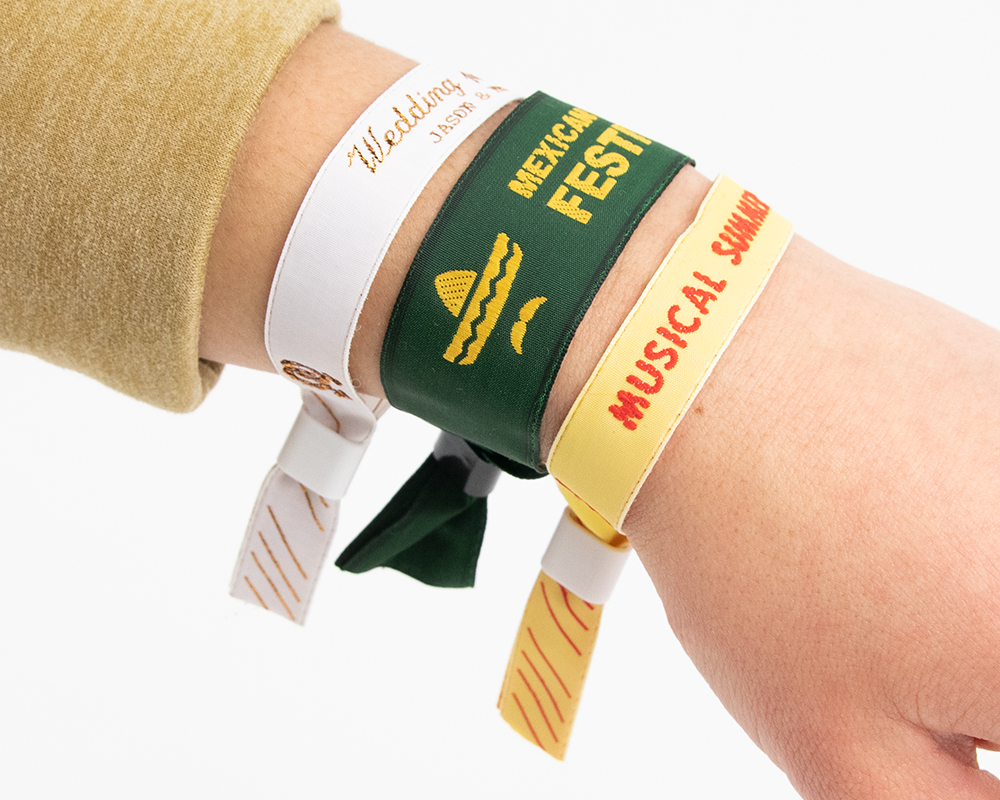Wristbands or festival bands with your own logo