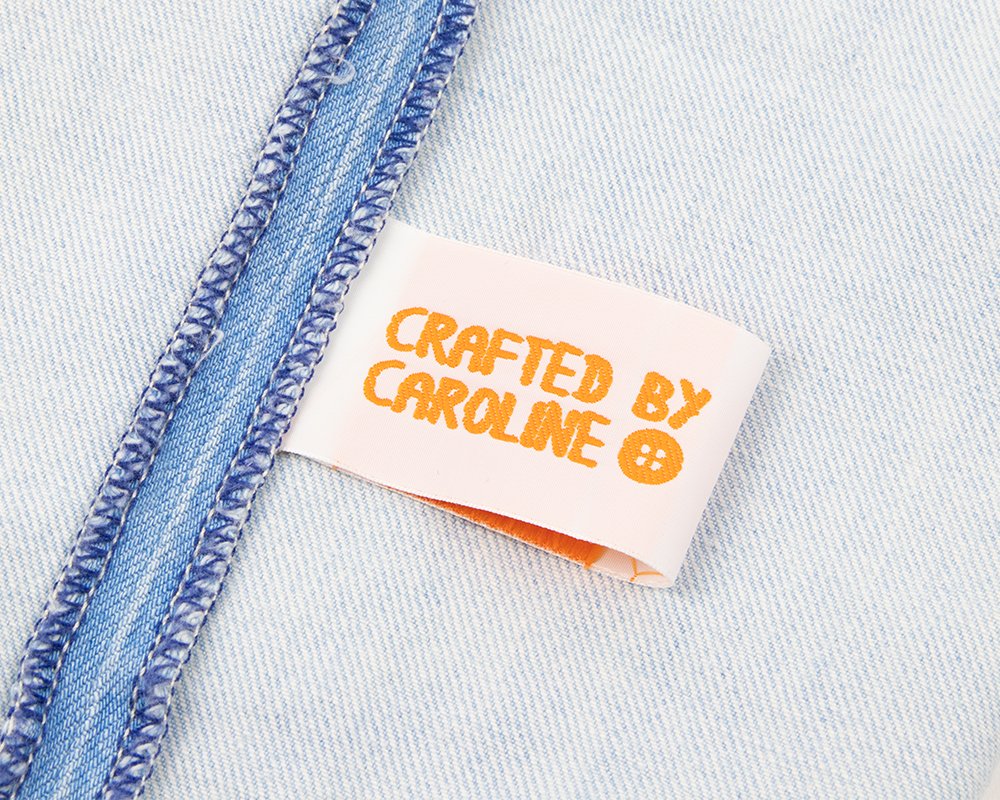 Clothing label with your own custom logo