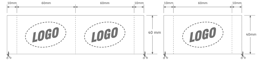 Etiquetas de logotipo premium