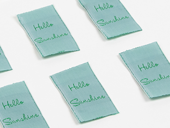 Sewing labels taffeta 