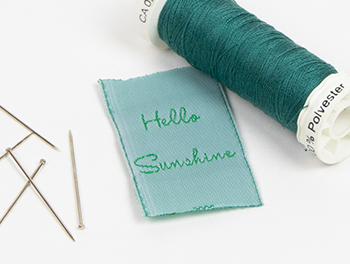 Sewing labels taffeta 